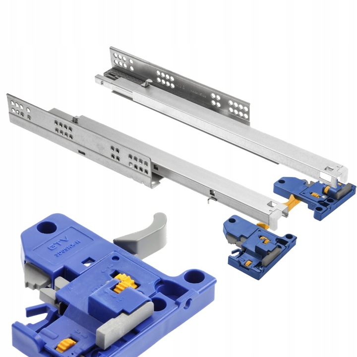 PROWADNICE DO SZUFLAD CICHY DOMYK GTV 500 Modern Slide PEŁEN