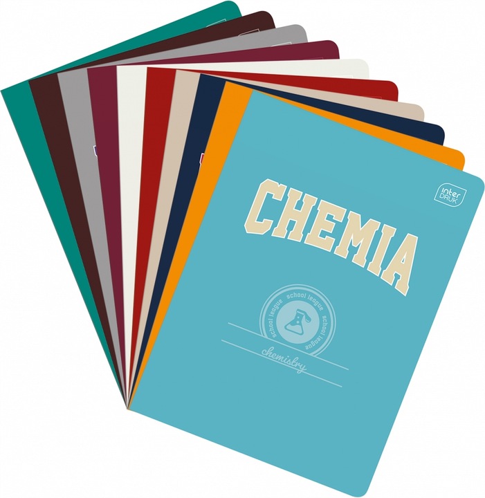 Komplet zestaw 10 zeszytów INTERDRUK ściąga kolor A5/60k kl 7-8