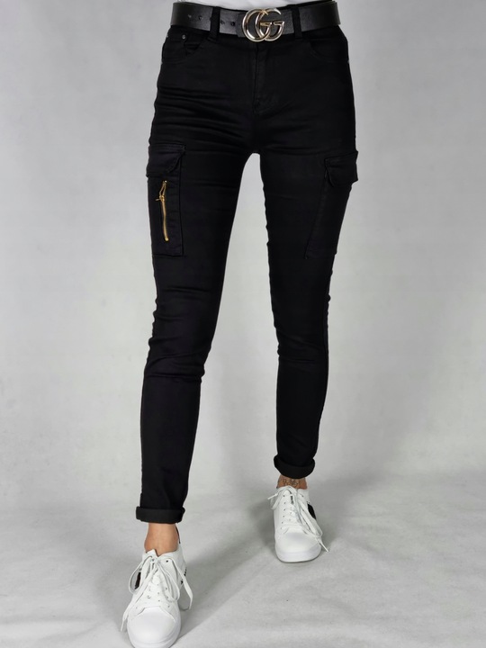 SPODNIE BOJÓWKI CZARNE ROZMIAR 40/L