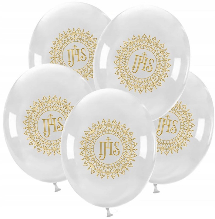 BALONY KOMUNIJNE x10 XXL dekoracja na pierwszą komunię komunia święta białe