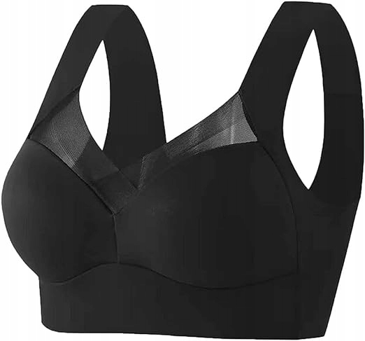 Biustonosz ultrawygodny z siateczką bezszwowy oddychający modelujący PushUp