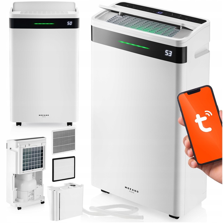 OSUSZACZ POWIETRZA 20L/24H POCHŁANIACZ WILGOCI OCZYSZCZACZ XL + WIFI TIMER