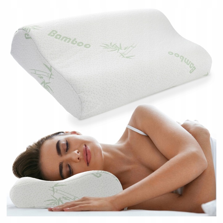 Poduszka ORTOPEDYCZNA do spania MEMORY profilowana na boku plecach