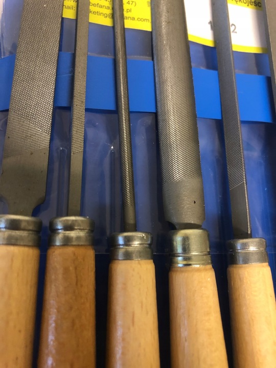 BEFANA Zestaw pilników do metalu kluczykowe Polski