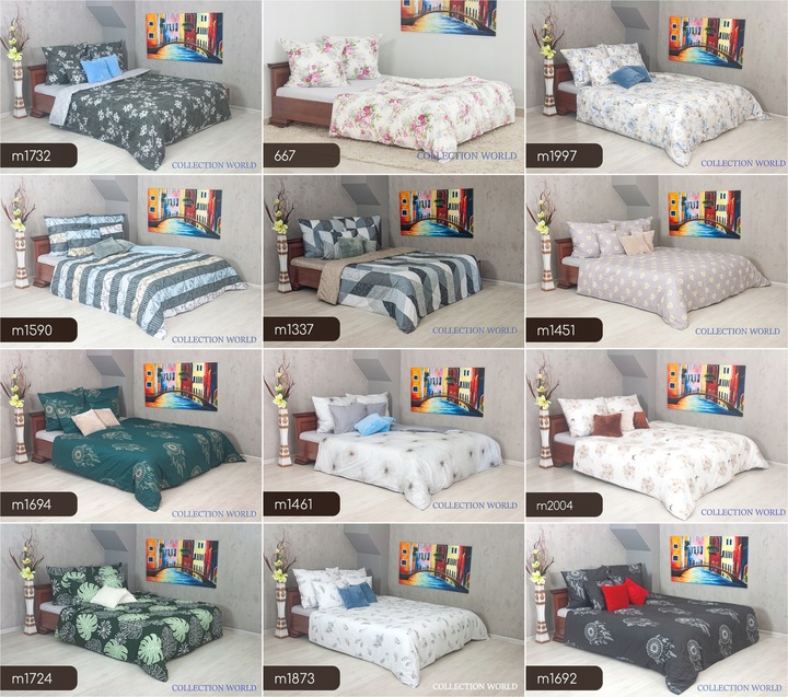 Pościel ELWAY 180x200 Bawełna Satynowa NOWE WZORY