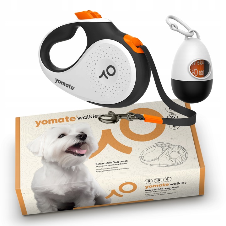 MOCNA SMYCZ AUTOMATYCZNA dla PSA / BIAŁA / BLOKADA / TAŚMA / 5 METRÓW