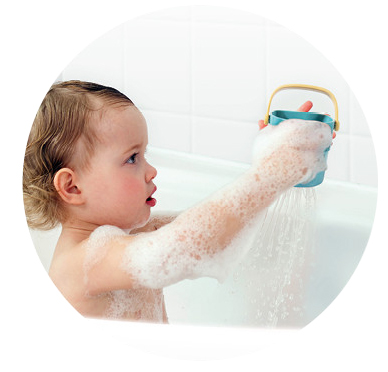 CANPOL kubeczki wiaderka PRZELEWAJKI DO WODY WANNY i KĄPIELI 3 szt 56/000