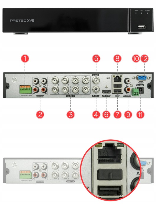 PREMIUM MONITORING DOMU FIRMY PODWÓRKA 6 KAMER 4K 8MPX CZARNE 24/7