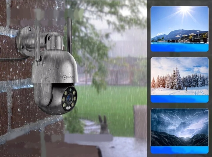 KAMERA OBROTOWA IP WiFi ZEWNĘTRZNA 8MPx ULTRA HD 6x ZOOM DETEKCJA 4K ICsee