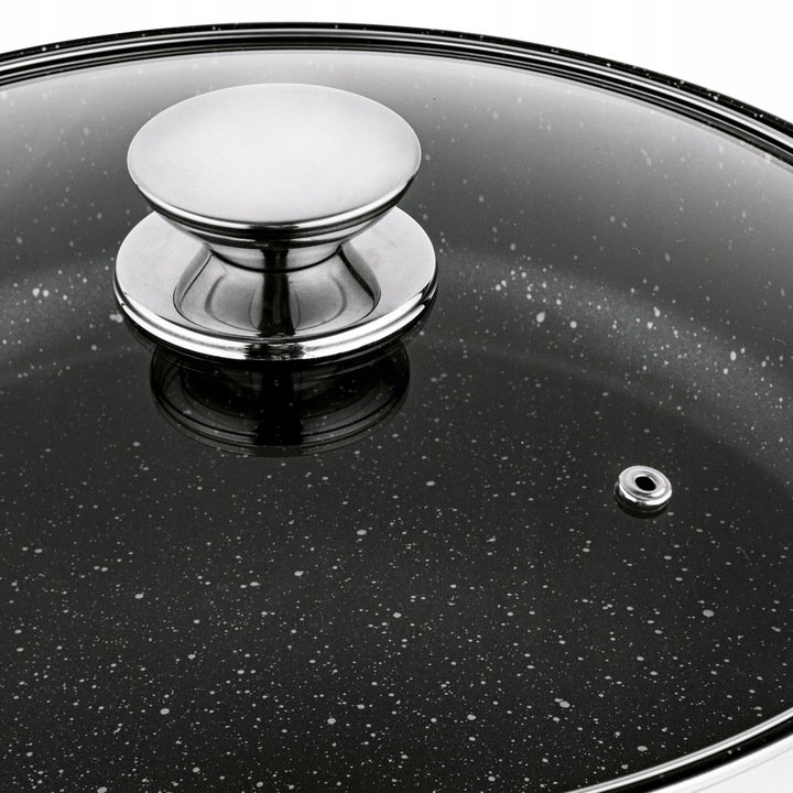 Zestaw GARNKÓW Indukcja PATELNIA Głęboka STAL Konighoffer Bari Silver