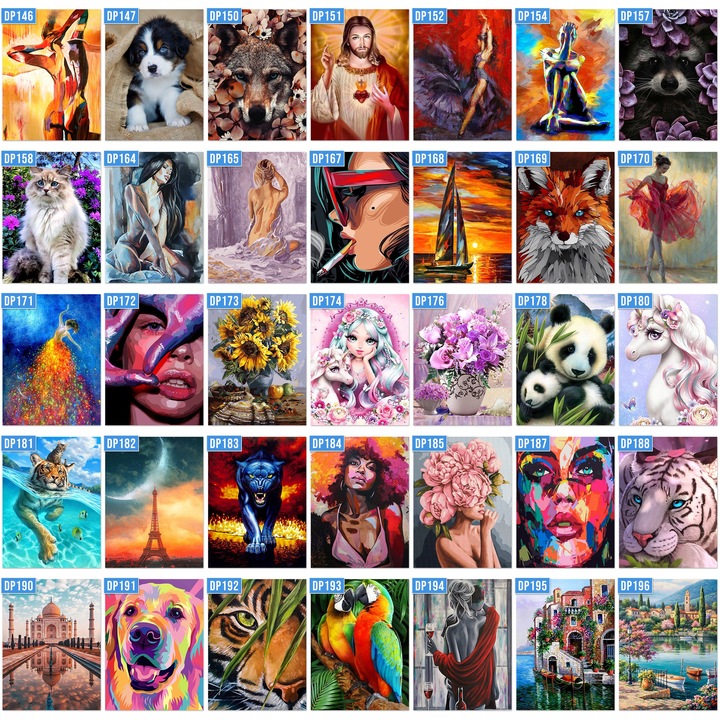 HAFT DIAMENTOWY DIAMOND PAINTING MOZAIKA DIAMENTOWA ZESTAW 5D + AKCESORIA