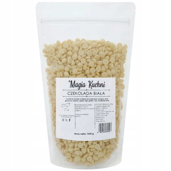Czekolada BIAŁA 1kg WŁOSKA 32% PYSZNA