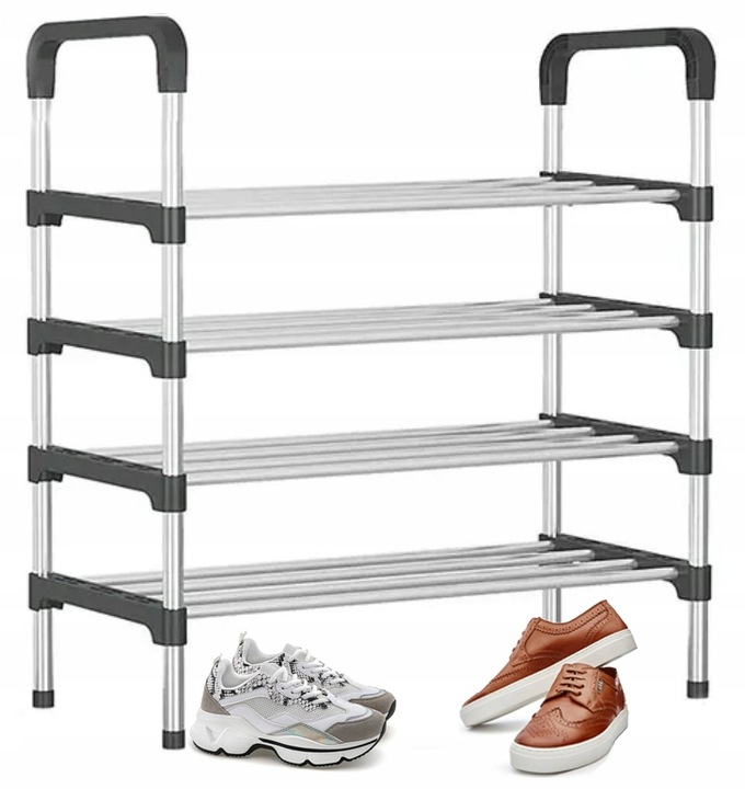 PÓŁKA NA BUTY STOJAK REGAŁ SZAFKA 4 POZIOMY MOCNA ORGANIZER NA BUTY DO