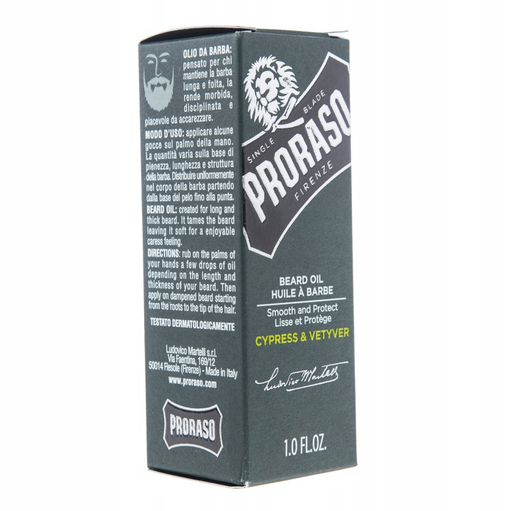 Proraso Cypress Vetyver olejek do brody 30 ml