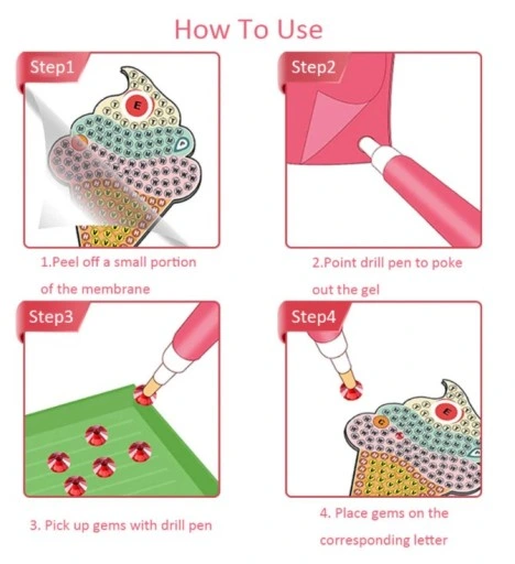 Haft Diamentowy Mozaika 3D Zawieszki dla dzieci