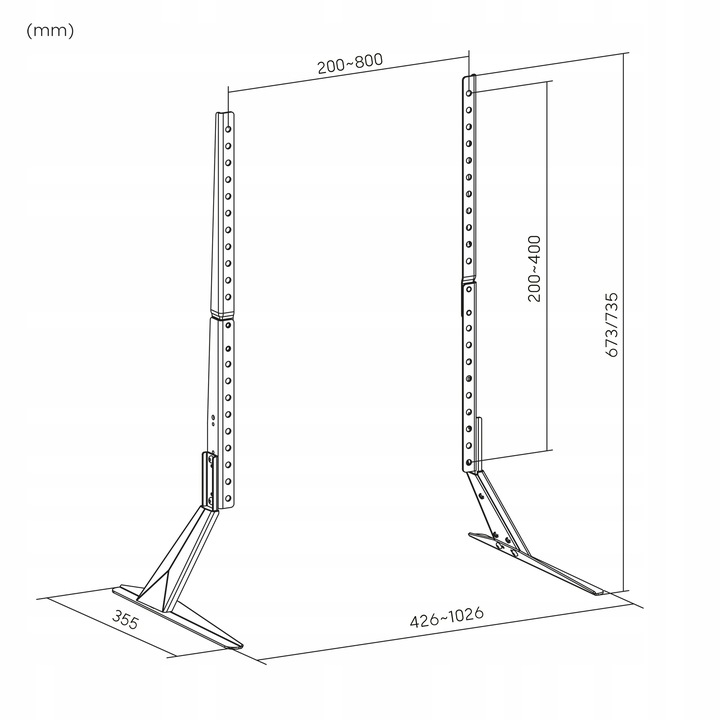 Stojak do telewizora uniwersalne nóżki Kruger&Matz pod TV