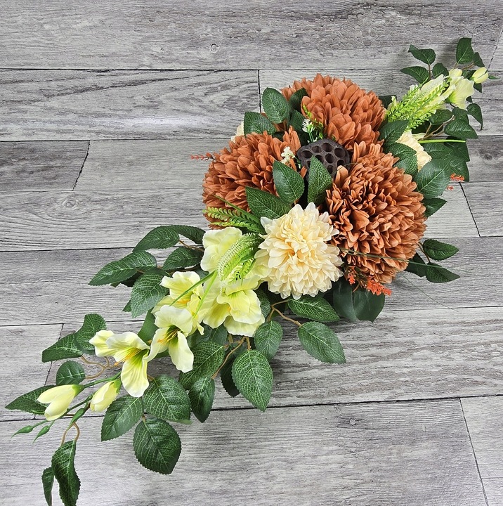 KOMPLET STROIK NA CMENTARZ BUKIET GRÓB KOMPOZYCJA NAGROBNA WSZYSTKICH ŚWIĘT