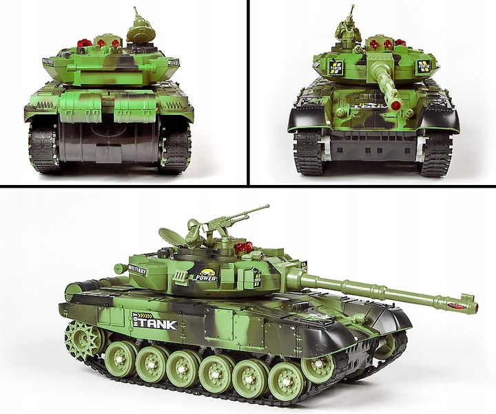 Duży Czołg Zdalnie Sterowany War Tank Bitwa Efekty