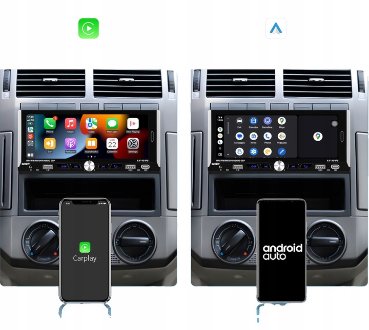 RADIO SAMOCHODOWE 1 DIN BEZPRZEWODOWY CARPLAY ANDROID AUTO MIRROR LINK