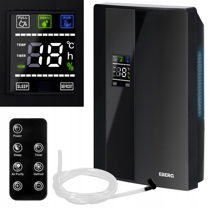 Osuszacz powietrza ZOY pochłaniacz wilgoci 2l lampa UV filtr TiO2 LED