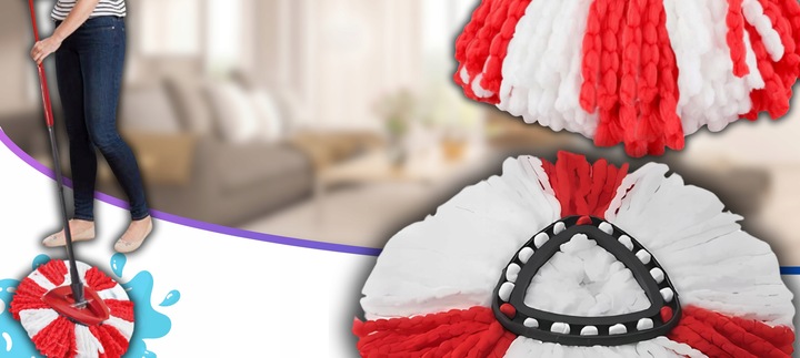 12X WKŁAD DO MOPA OBROTOWEGO VILEDA TURBO WKŁAD ZAPAS KOŃCÓWKA MEGA CHŁONNE