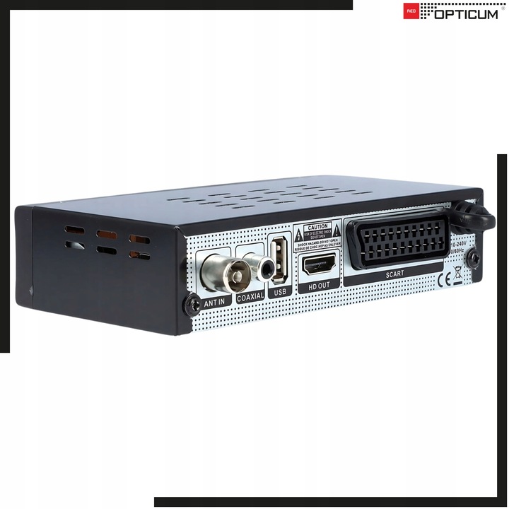TUNER DVB T2 C OPTICUM AX LION NS HEVC H265 USB FULL HD DEKODER DO TV