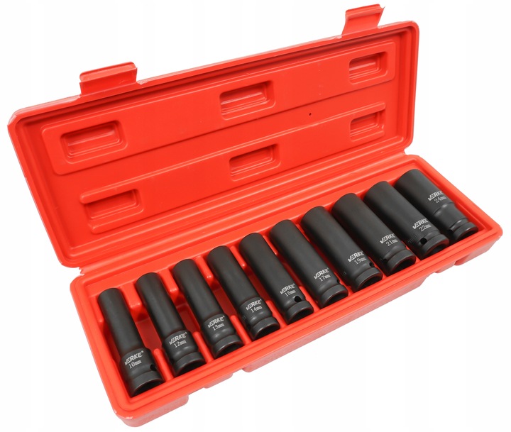 NASADKI UDAROWE 1/2 DŁUGIE ZESTAW NASADEK UDAROWYCH KLUCZY NASADOWYCH 10-24