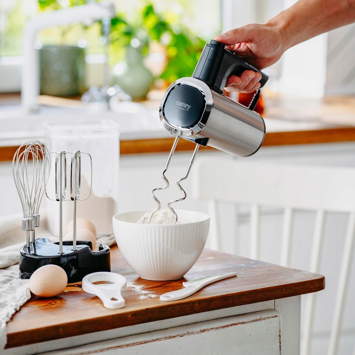 Mocny Mikser ręczny kuchenny 900W 5 PRĘDKOŚCI + 6 KOŃCÓWEK Wolny start