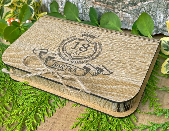 PUDEŁKO NA PIENIĄDZE PREZENT NA ROCZNICĘ URODZINY 18-40-100 LAT HD-KOLORY