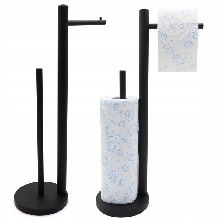 UCHWYT NA PAPIER TOALETOWY STOJĄCY DO WC 51 cm STOJAK METALOWY hit