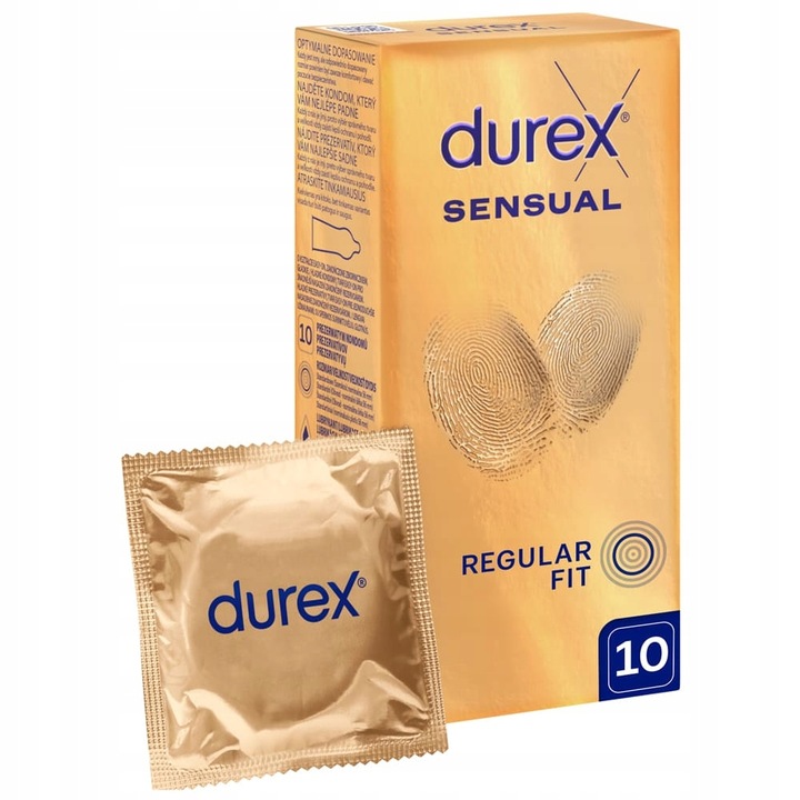 ULTRA CIENKIE Prezerwatywy DUREX SENSUAL dopasowane INVISIBLE lateks