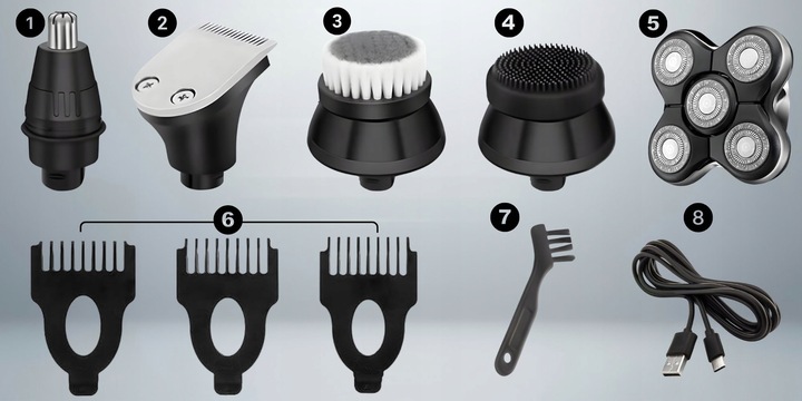 Golarka Męska Akumulatorowa Maszynka Do Golenia Trymer Do Nosa i Brody