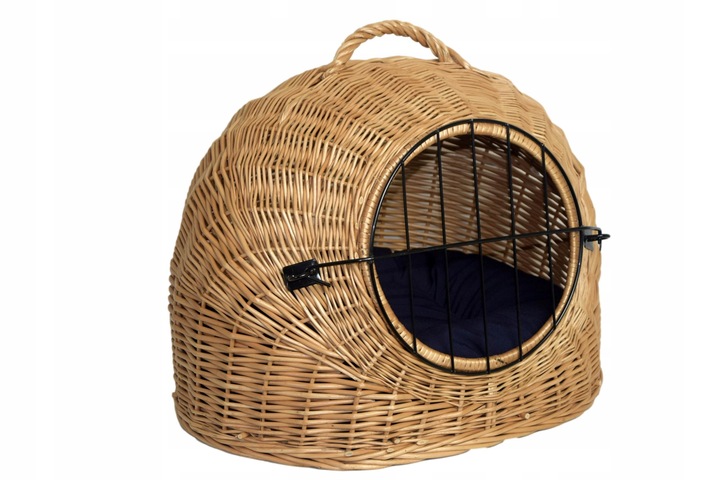 Transporter wiklinowy BUDA dla kota + poduszka
