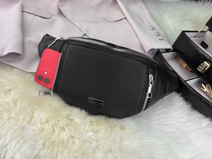 KOCHMANSKI saszetka na ramię lub nerka damska na pas czarna