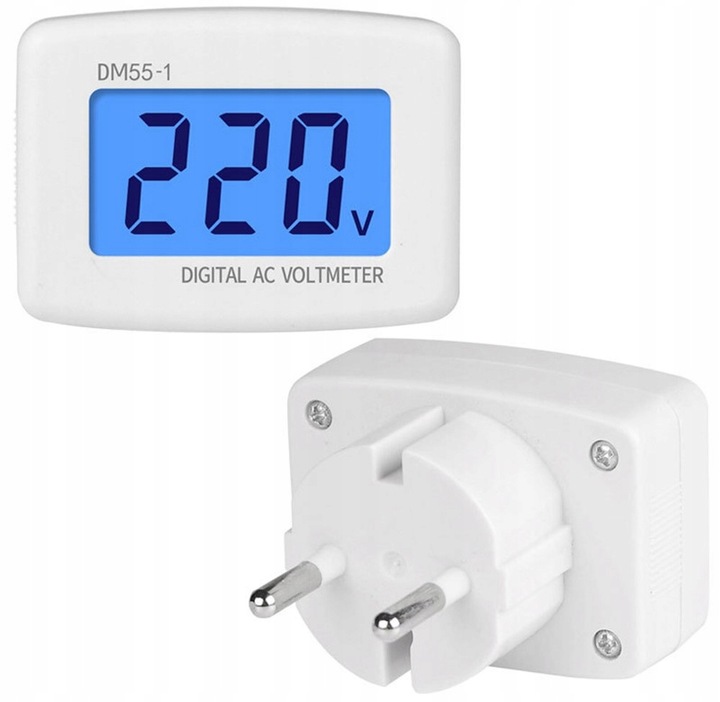 Cyfrowy woltomierz tester miernik napięcia w sieci w gniazdku AC 80-300V