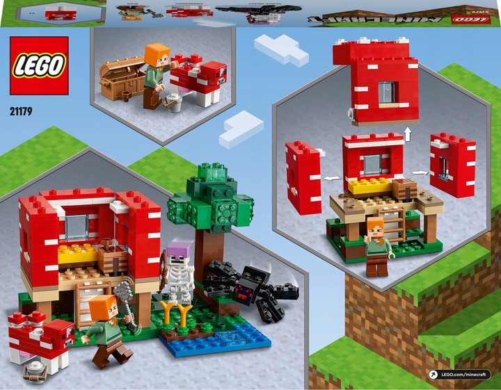 LEGO Minecraft Dom w grzybie 21179 .