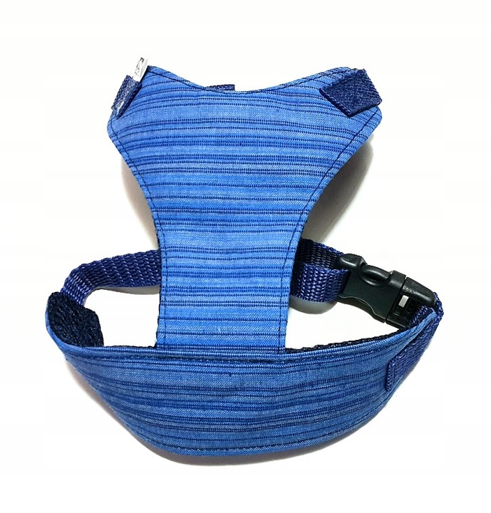 PELO Szelki-Pelki BAWEŁNA LATO pasiak niebieski r3