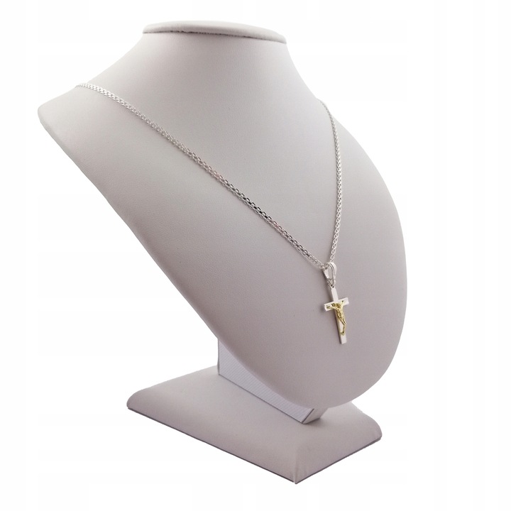 SREBRNY NASZYJNIK NA KOMUNIĘ DLA CHŁOPCA BISMARK PR. 925 + GRAWER GRATIS