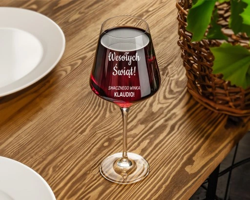 KIELISZEK DO WINA KROSNO prezent na Święta dla mamy żony dziewczyny babci