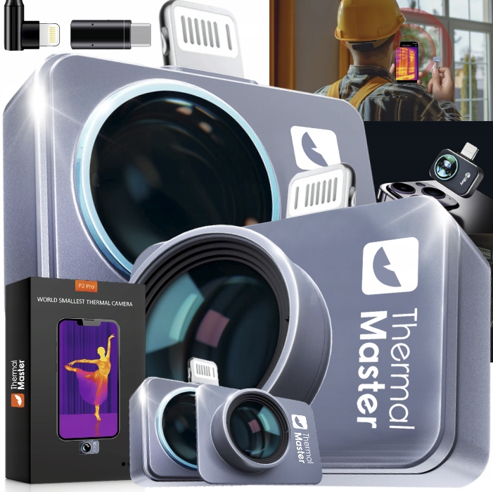 Kamera termowizyjna THERMAL MASTER IOS LIGHTING/USB C P2PRO+NAKŁADKA MAKRO
