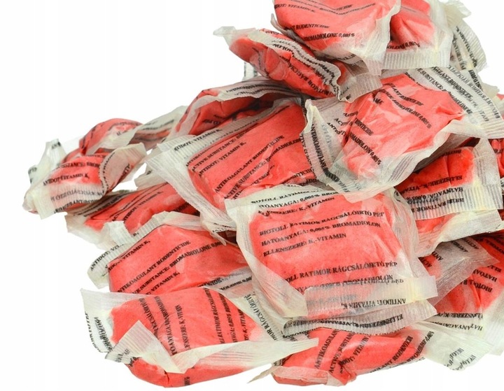 RATIMOR NA MYSZY PASTA CZERWONA NA SZCZURY 1,5KG BROMADIOLONE