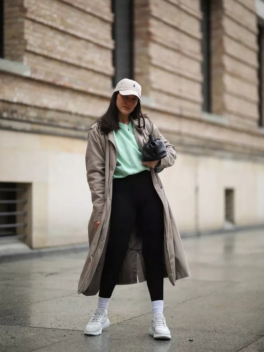 OCIEPLANE LEGGINSY W PRĄŻEK BAMBUSOWE wysoki stan CIEPŁE KRYJĄCE