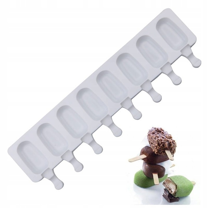 Forma silikonowa do lodów 8GN mała