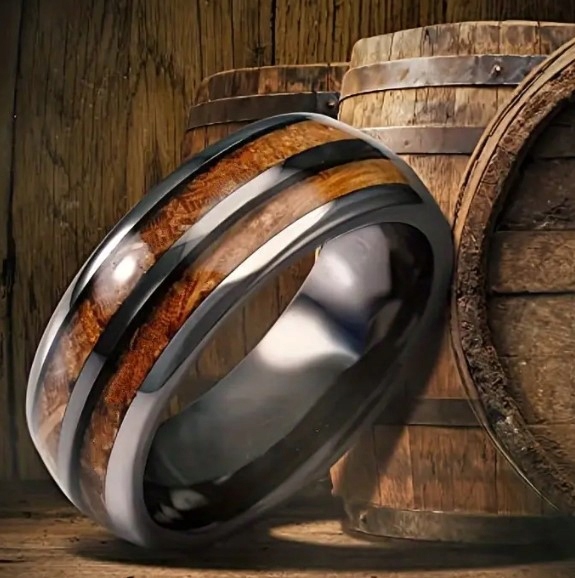 MĘSKA OBRĄCZKA- STAL NIERDZEW R.19/18,9