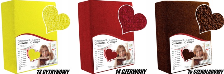 Prześcieradło FROTTE - BAWEŁNA - LUX z Gumką 160x200 POLSKIE