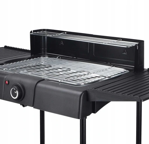 DUŻY GRILL ELEKTRYCZNY OGRODOWY STOJĄCY 2000W 2w1