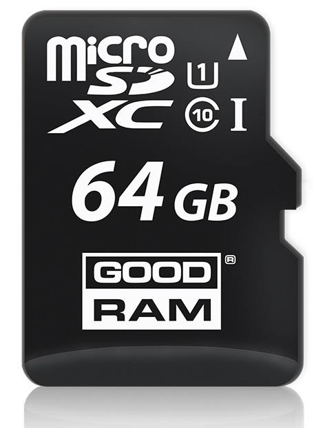 PS KARTA GOODRAM Micro SD 64GB, Class10 UHS + adapter. #LXND64GB