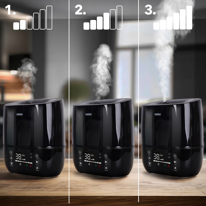 Nawilżacz powietrza EBERG HUMI aromaterapia jonizacja pilot 5w1 WiFi