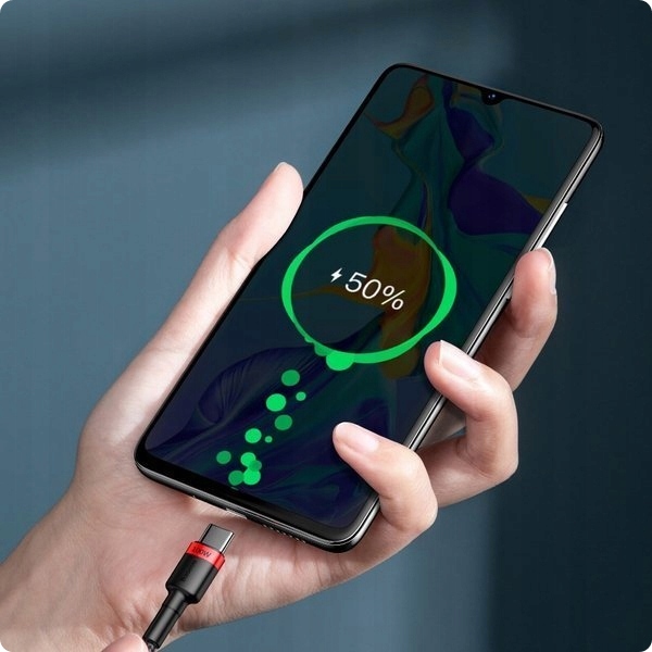BASEUS MOCNY KABEL USB-C SZYBKIE ŁADOWANIE TYPE-C PD 100W QUICK CHARGE 3.0