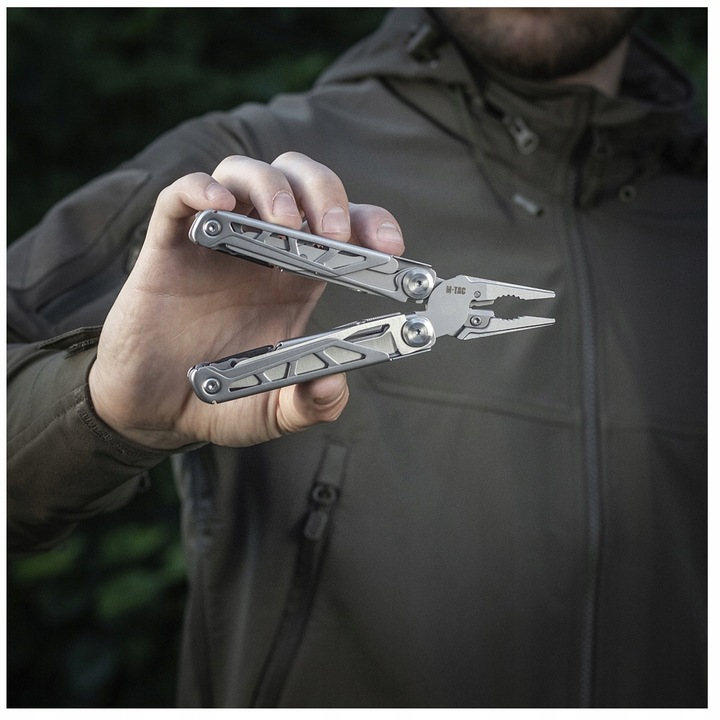 Multitool Narzędzie Wielofunkcyjne survival M-Tac Type 3 Grey z kaburą 14w1